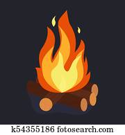 Bonfire and burning Bonfire and burning