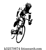 Cyclist vector. Road cycling Cyclist vector. Road cycling