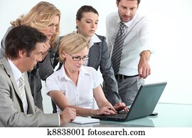 equipe vendas, em, treinamento