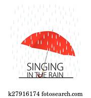 singing in the rain vector singing in the rain vector