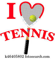 Tennis racket and ball Tennis racket and ball