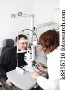 vista, testar, exame