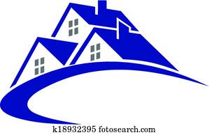 מודרני, קוטג~, או, דיר, סמל