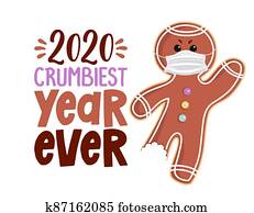 2020, -, crumbiest, שנה, אי פעם, -, עם, חג המולד, איש של גינגארבראיד