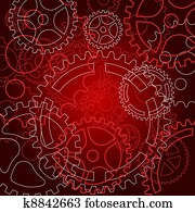 Abstract gear background Abstract gear background