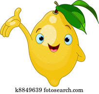 Cheerful Cartoon Lemon character Cheerful Cartoon Lemon character
