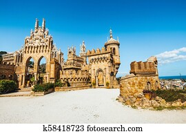 Colomares castle in Benalmadena, dedicated of Christopher Columbus, Spain