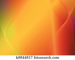 gelb, orange, gold, abstrakt, hintergrund, mit, welle