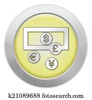 Icon, Button, Pictogram Currency Exchange