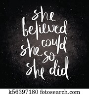 Inspirational vector hand drawn quote. Chalk lettering on blackboard. Motivation saying for cards, posters and t-shirt Inspirational vector hand drawn quote. Chalk lettering on blackboard. Motivation saying for cards, posters and t-shirt