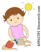 צחק, לשחק, על החוף