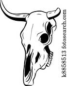 Steer Skull Clip Art Vectors | Our Top 975 Steer Skull EPS Images