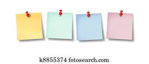 Blank Office Sticky Notes Design