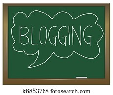 blogging, concept.
