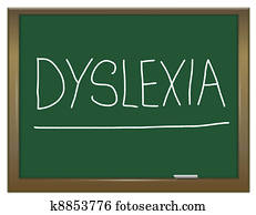 Dyslexia concept. Dyslexia concept.