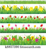 Flower Borders Set Flower Borders Set