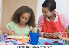 grundschule, malkurs