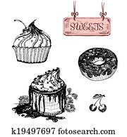 Sweets. Dessert. Sweets. Dessert.
