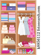 Wardrobe room. Furniture Wardrobe room. Furniture