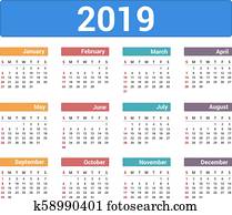 2019 Calendar 2019 Calendar