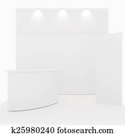 Blank trade show booth Blank trade show booth