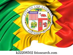 Flag of Los Angeles, USA. Flag of Los Angeles, USA.