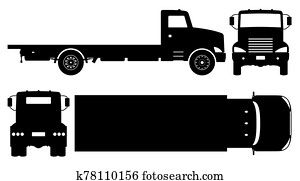 Free Free 76 Flat Bed Tow Truck Svg SVG PNG EPS DXF File
