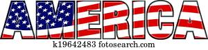 אמריקה, עם, דגל אמריקאי