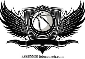 כדור של כדור הסל, מקושט, גרפי, vect