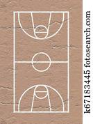 basketball court illustration basketball court illustration