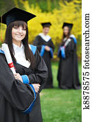 happy graduation students