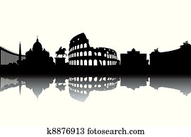 Rome skyline Rome skyline