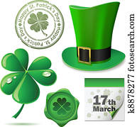 St. Patricks Day symbols vector se St. Patricks Day symbols vector se