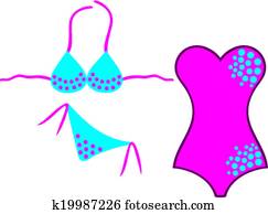 badeanzug, und, bikini badeanzug, und, bikini