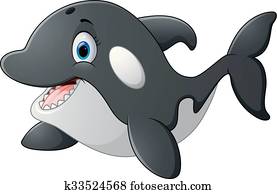 baleia assassino, caricatura