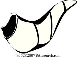 Jewish shofar illustration Jewish shofar illustration