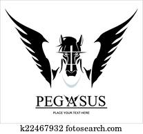 pegasus, cavalo, cabeça