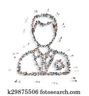 people shape  medical staff