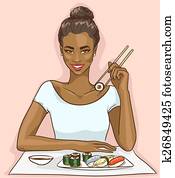 Portrait of beautiful black woman Portrait of beautiful black woman