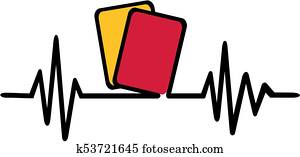 Referee heartbeat line cards Referee heartbeat line cards