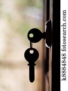 Hauseingang, treppe, von, mauerstein, und, rosen, mit, dass, straße