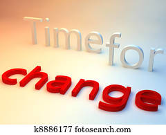 the words time for change over a red and blue background the words time for change over a red and blue background