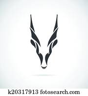 vektor, bild, von, ein, ziege, kopf, (goral) vektor, bild, von, ein, ziege, kopf, (goral)