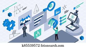 איזומטרי, וקטור, דוגמה, של, *r*, ו, *d*, ניהול