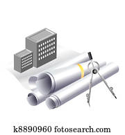Building project clip art