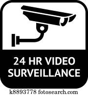 CCTV symbol, video surveillance CCTV symbol, video surveillance