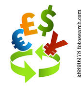Currency converter clip art
