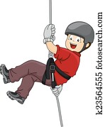 rappelling, junge rappelling, junge
