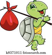 צב, ציור היתולי