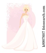 Beautiful bride card